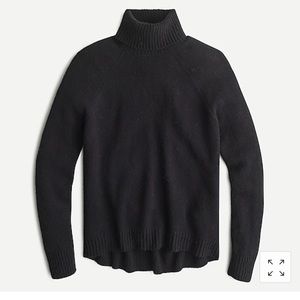 J Crew Black Turtleneck sweater in supersoft yarn